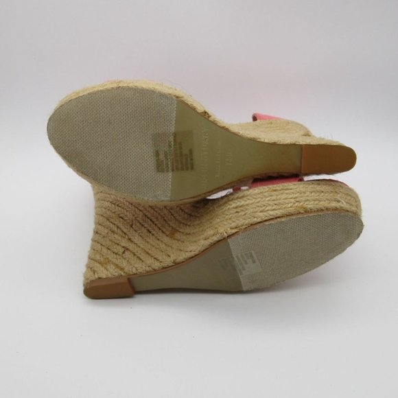 Colin Stuart pink jute espadrille wedge‎ heel sandals - Picture 7 of 12